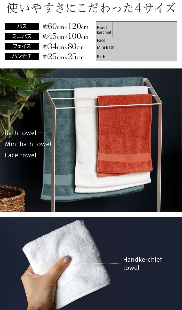 今治タオル ○ ＜木箱＞ 日本製 ホテルズ グラン ギフトセット ＜バス2